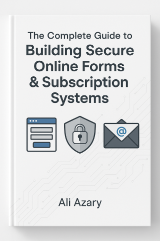 The Complete Guide To Building Secure Online Forms &amp; Subscription Systems Cover